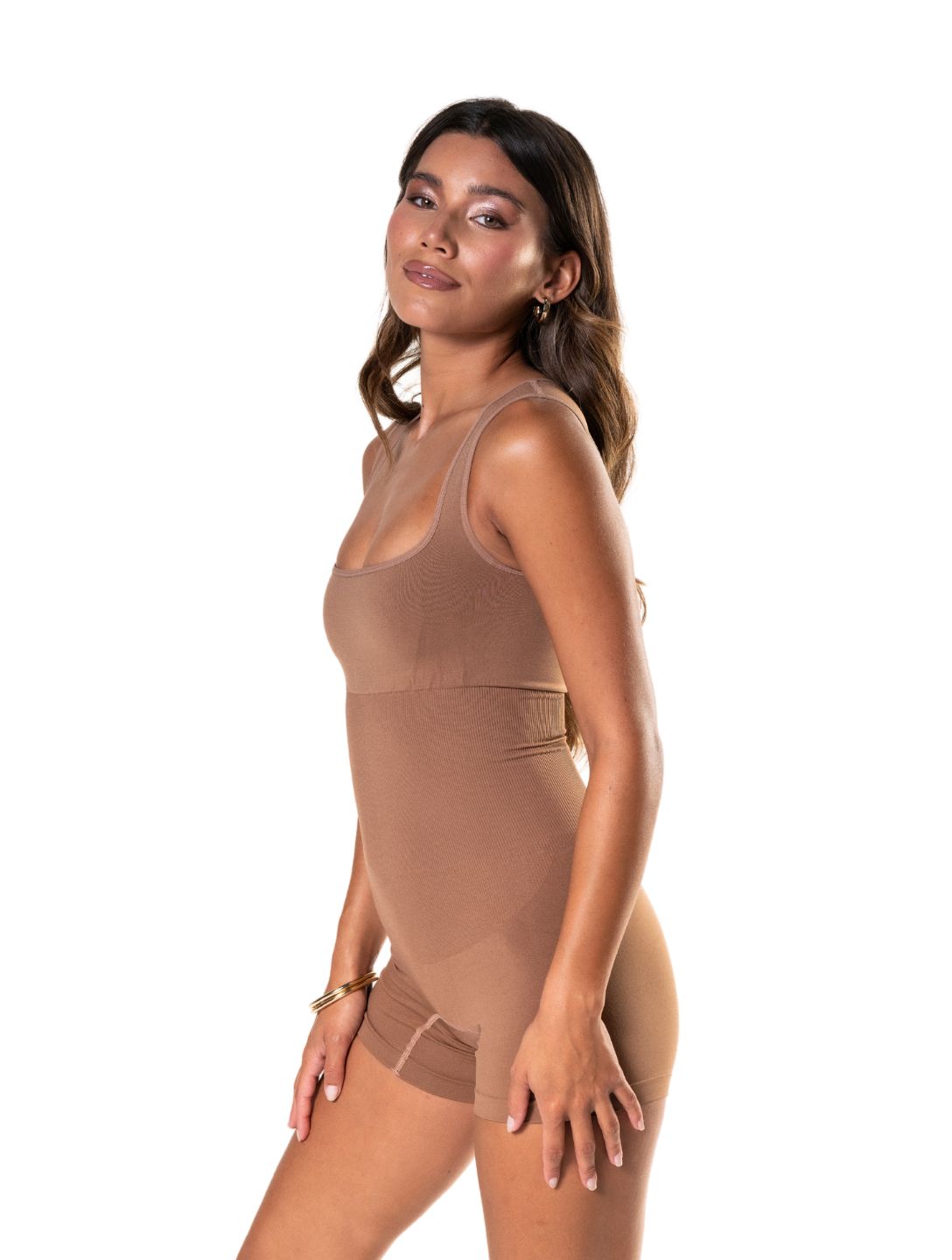 Shapewear Jumpsuit with Square Neckline