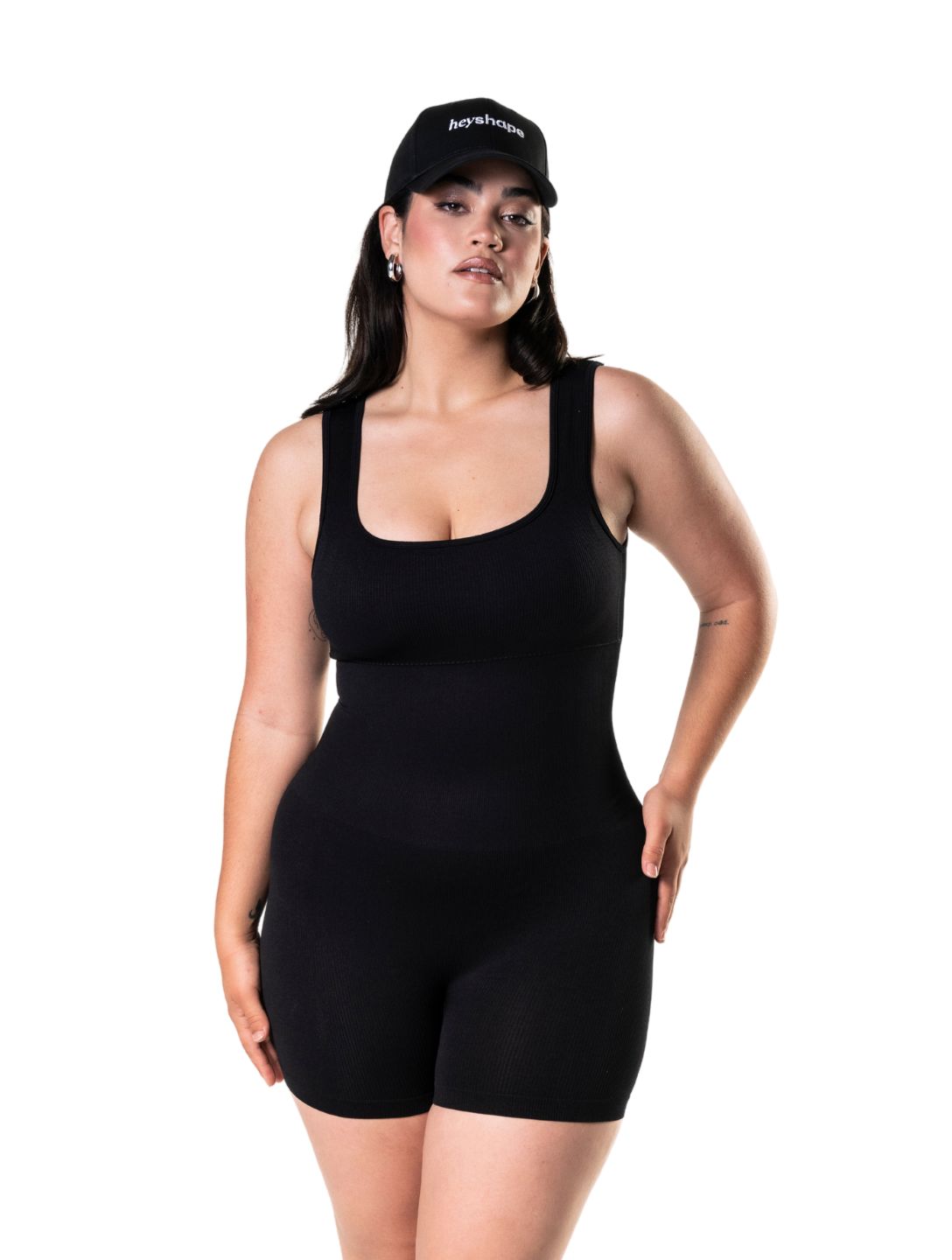 Shapewear Jumpsuit with Square Neckline