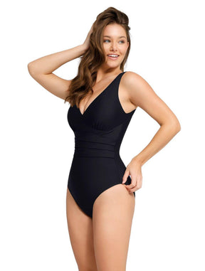 Shapewear Swimsuit with V-Neckline