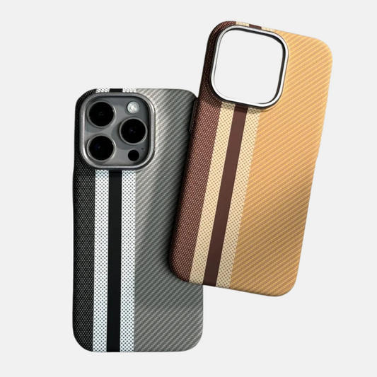 Hit Color Carbon Fiber Texture Magetic Case For iPhone