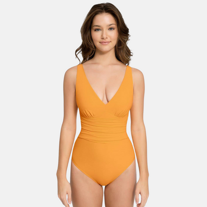 Shapewear Swimsuit with V-Neckline