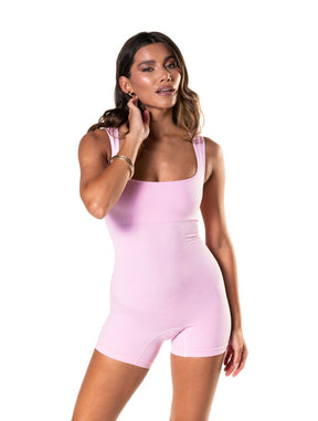 Shapewear Jumpsuit with Square Neckline