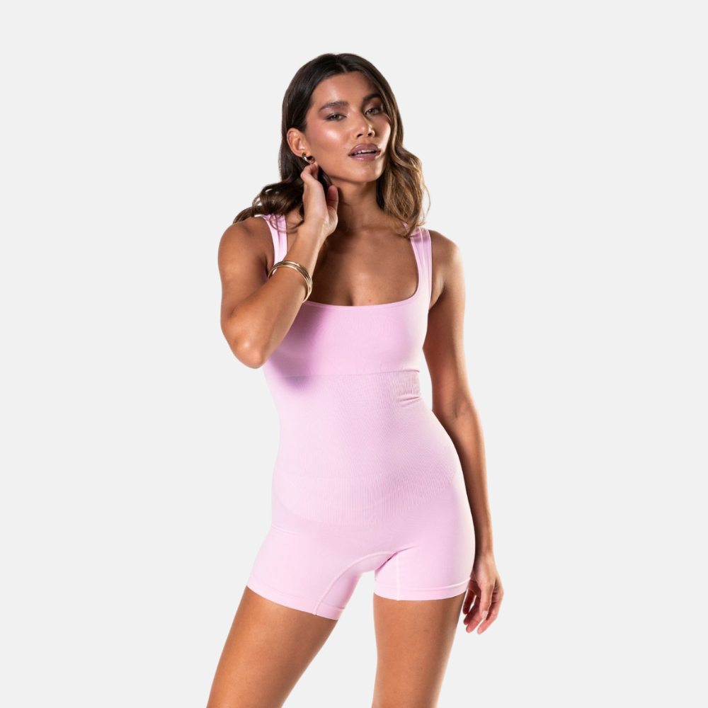 Shapewear Jumpsuit with Square Neckline