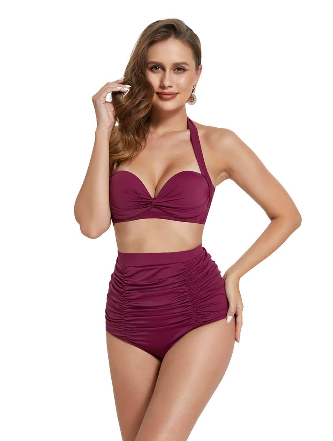 High-Waisted Shapewear Bikini