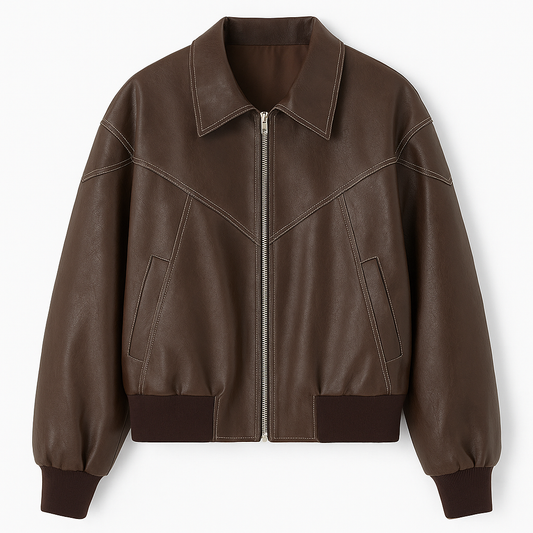 La Svelte | Leather Cropped Jacket