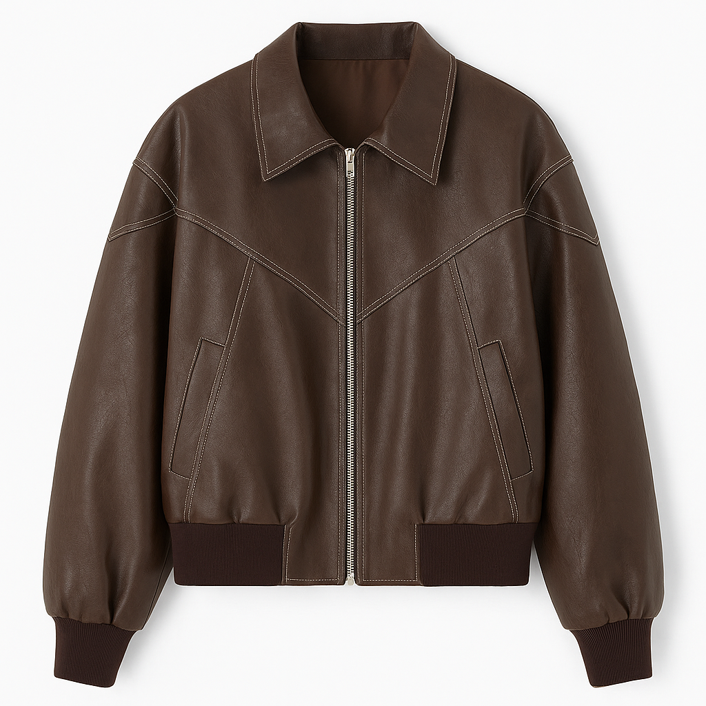 La Svelte | Leather Cropped Jacket