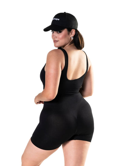 Shapewear Jumpsuit with Square Neckline